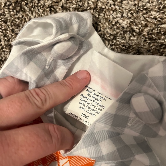 🎃 Natalie Grant Baby Pumpkin Smocked Longall 👶 - Picture 6 of 7